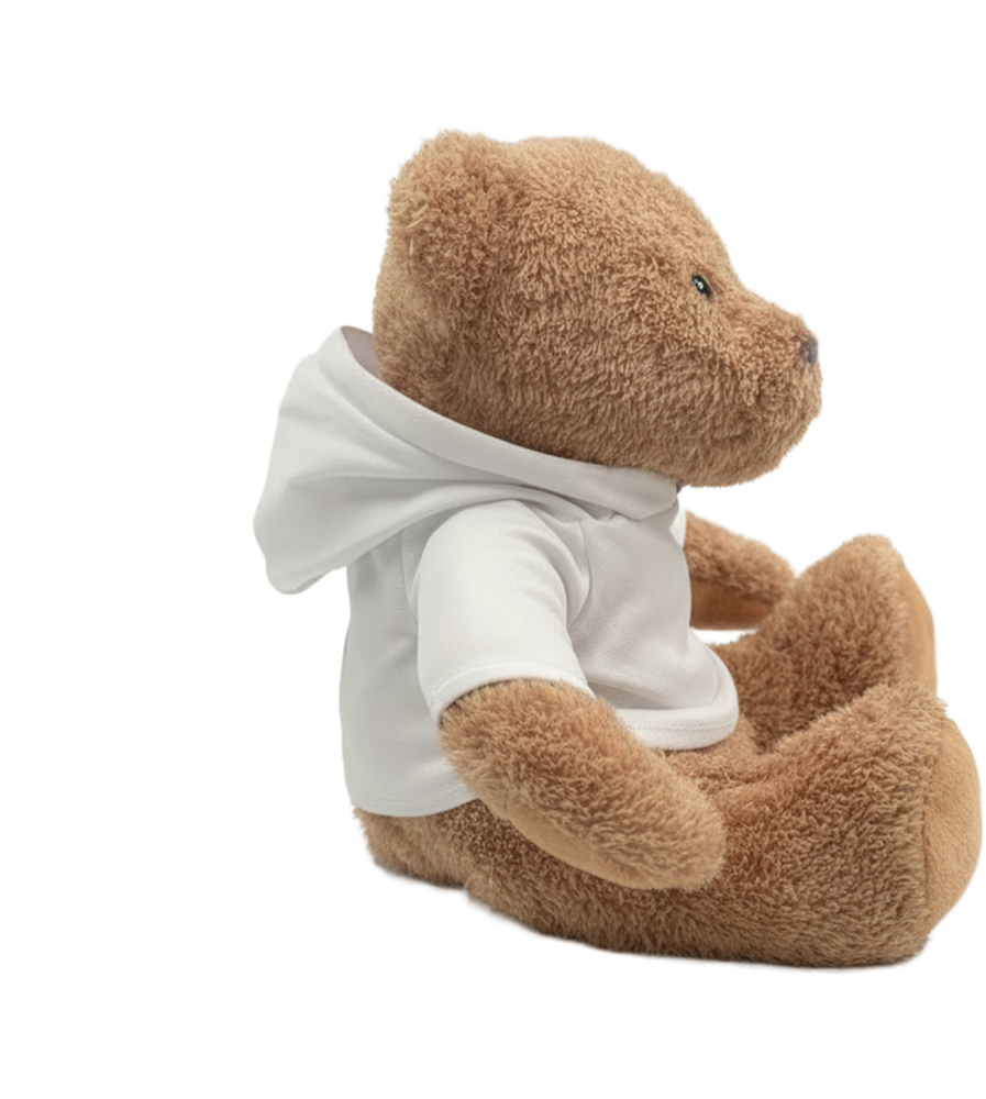 Large Teddy Bear with Hoodie_WHITE_right