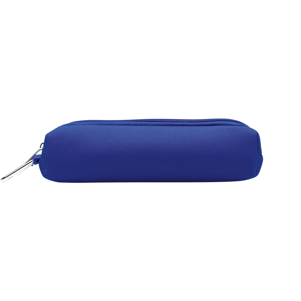 Foam Pencil Case with Carabiner_BLUE_back