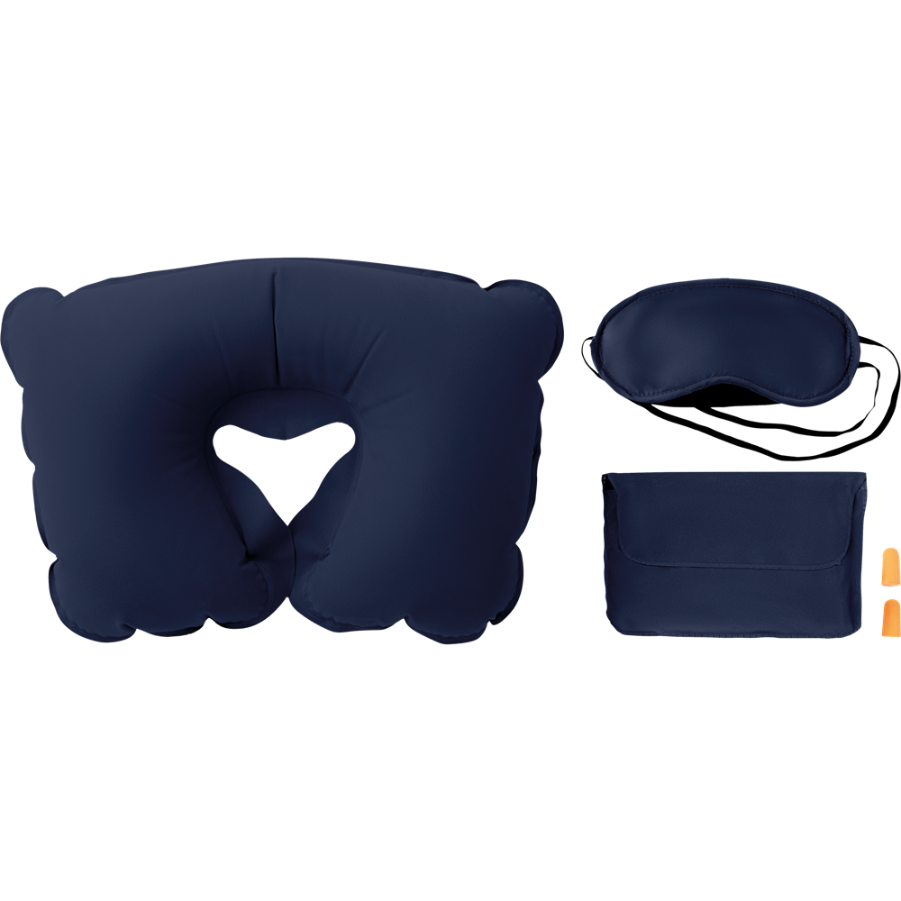 Travel Set with Pillow, Eye Mask & Earplugs_BLUE_DETAILEDIMAGE_front_3