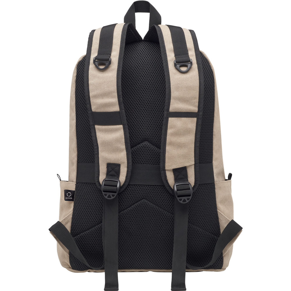 Recycled Canvas Laptop Backpack_ROPE_DETAILEDIMAGE_front_3