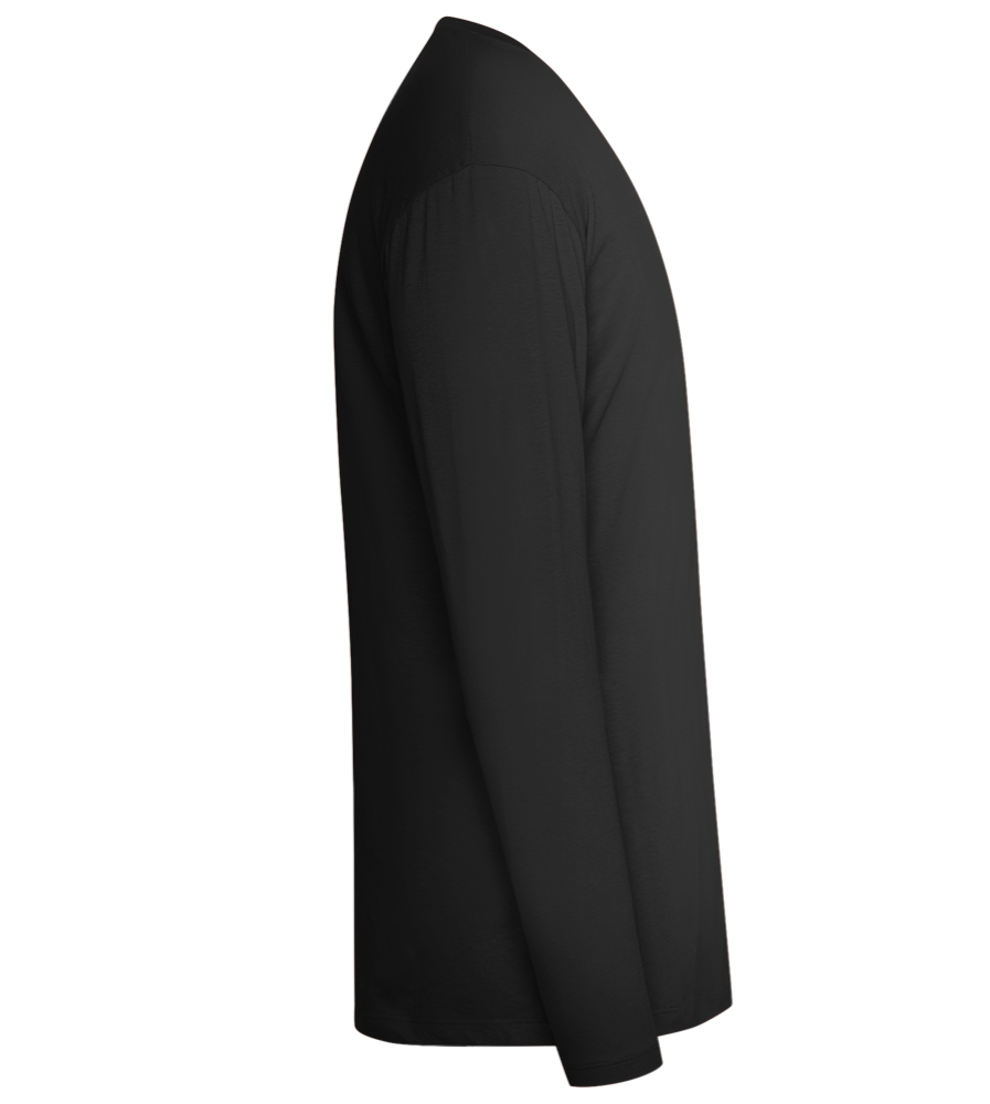 Not a Beer Belly Design - Comfort men's long sleeve t-shirt_DEEP BLACK_right