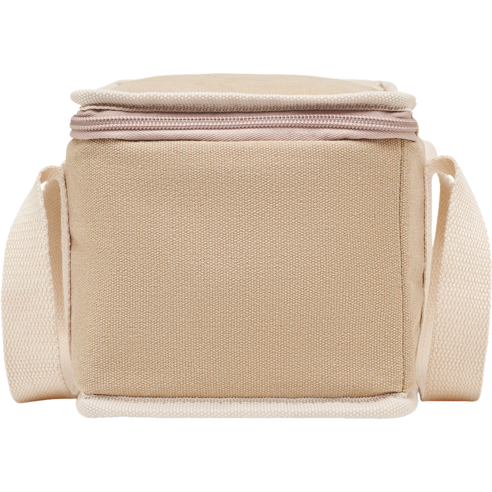 6 Can Cooler Bag in Canvas_BEIGE_DETAILEDIMAGE_front_3