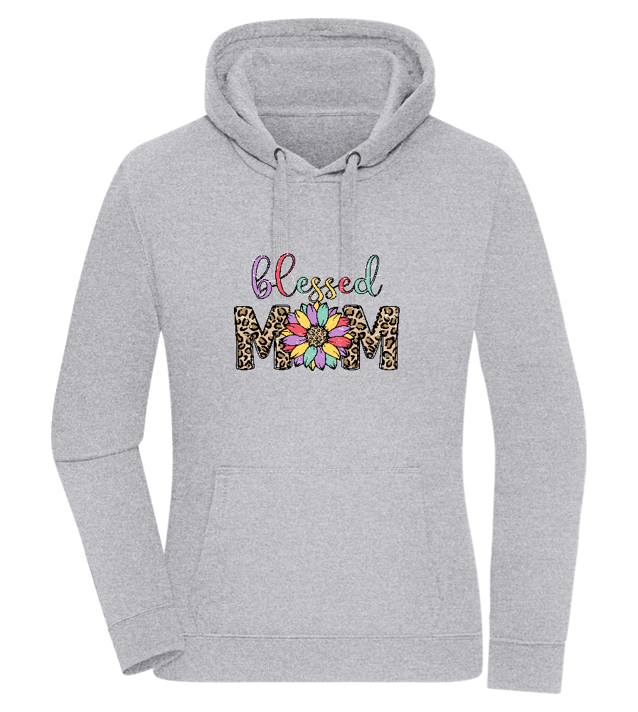 Blessed Mom Design - Premium women's hoodie_ORION GREY II_front