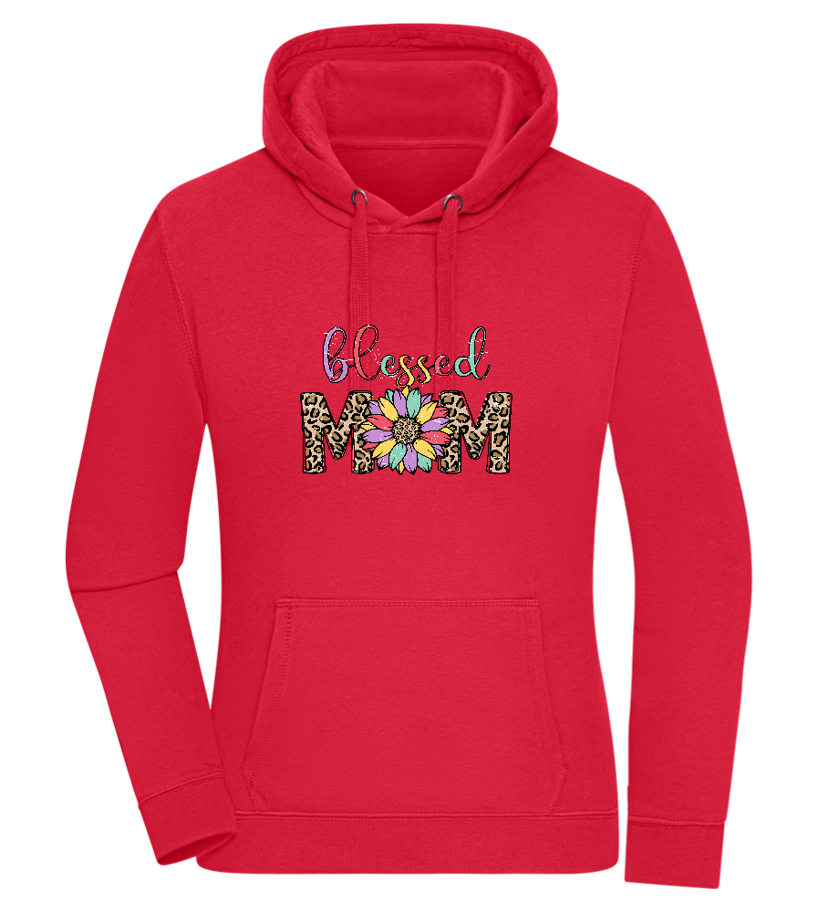 Blessed Mom Design - Premium women's hoodie_RED_front