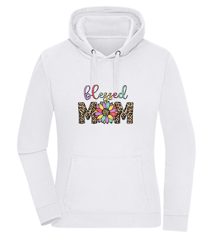 Blessed Mom Design - Premium women's hoodie_WHITE_front