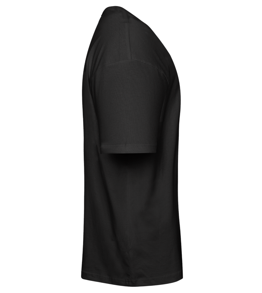 Rebel on Wheels Design - Premium men's oversized t-shirt_DEEP BLACK_right