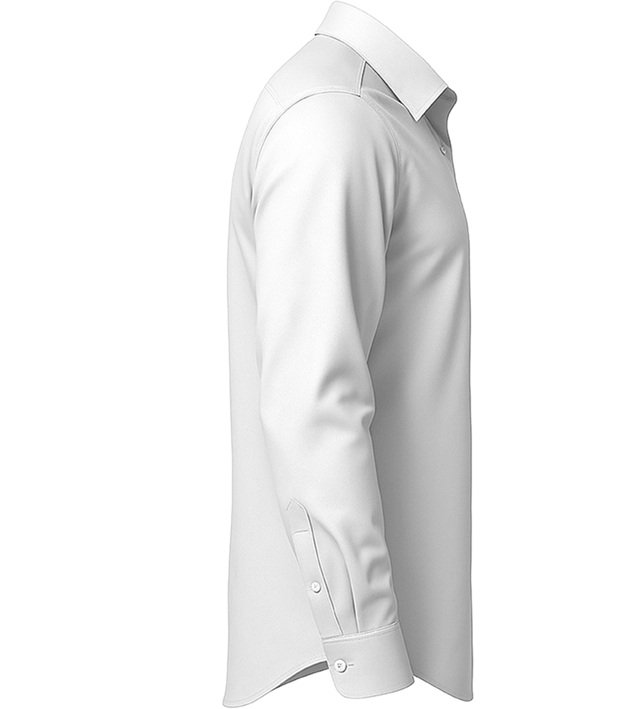 Comfort men's long sleeve stretch dress shirt_WHITE_right