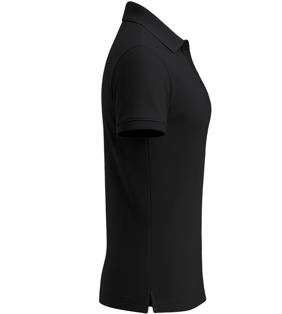 Premium women's polycotton polo shirt_BLACK_right