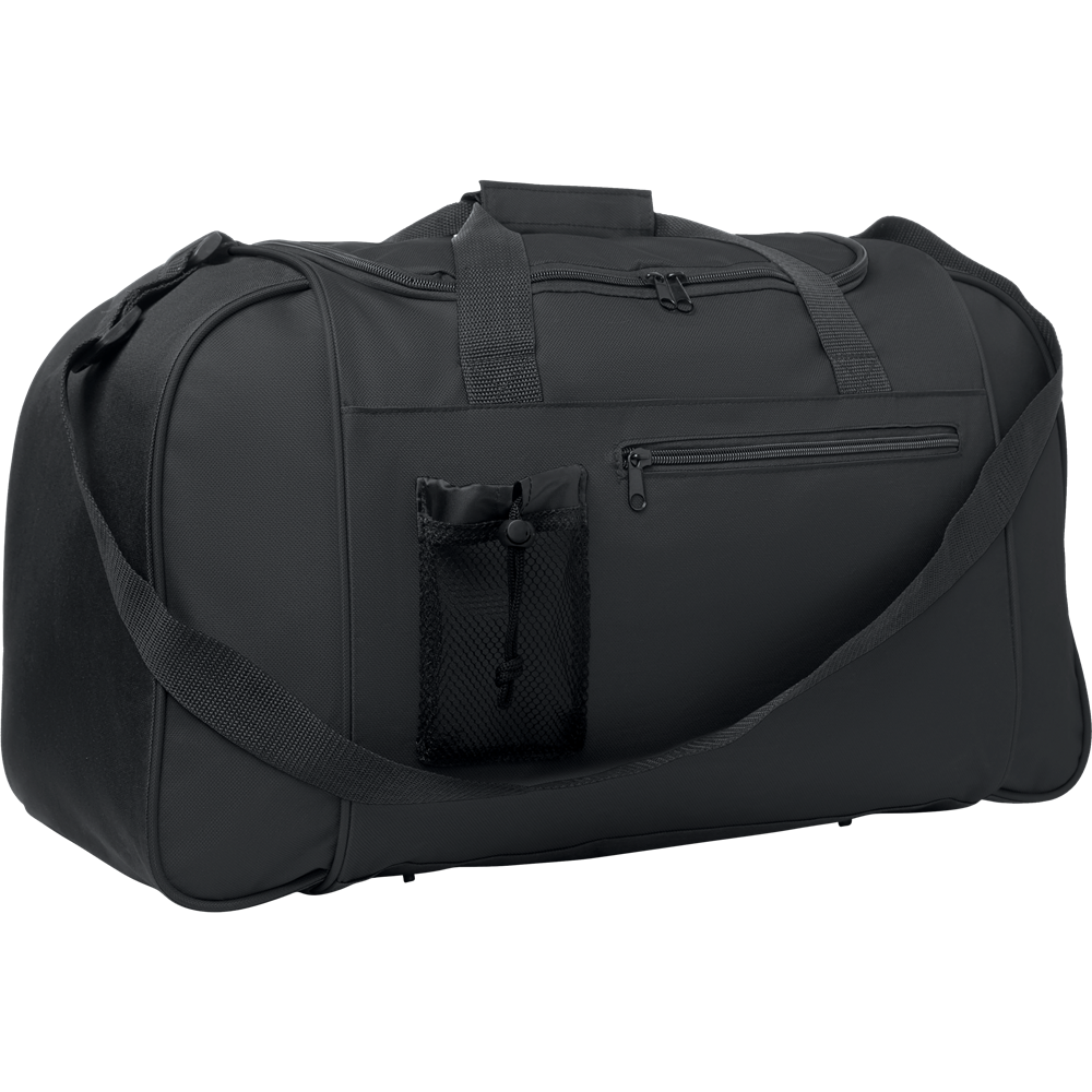 Sports bag with Front Pocket_BLACK_DETAILEDIMAGE_front_2
