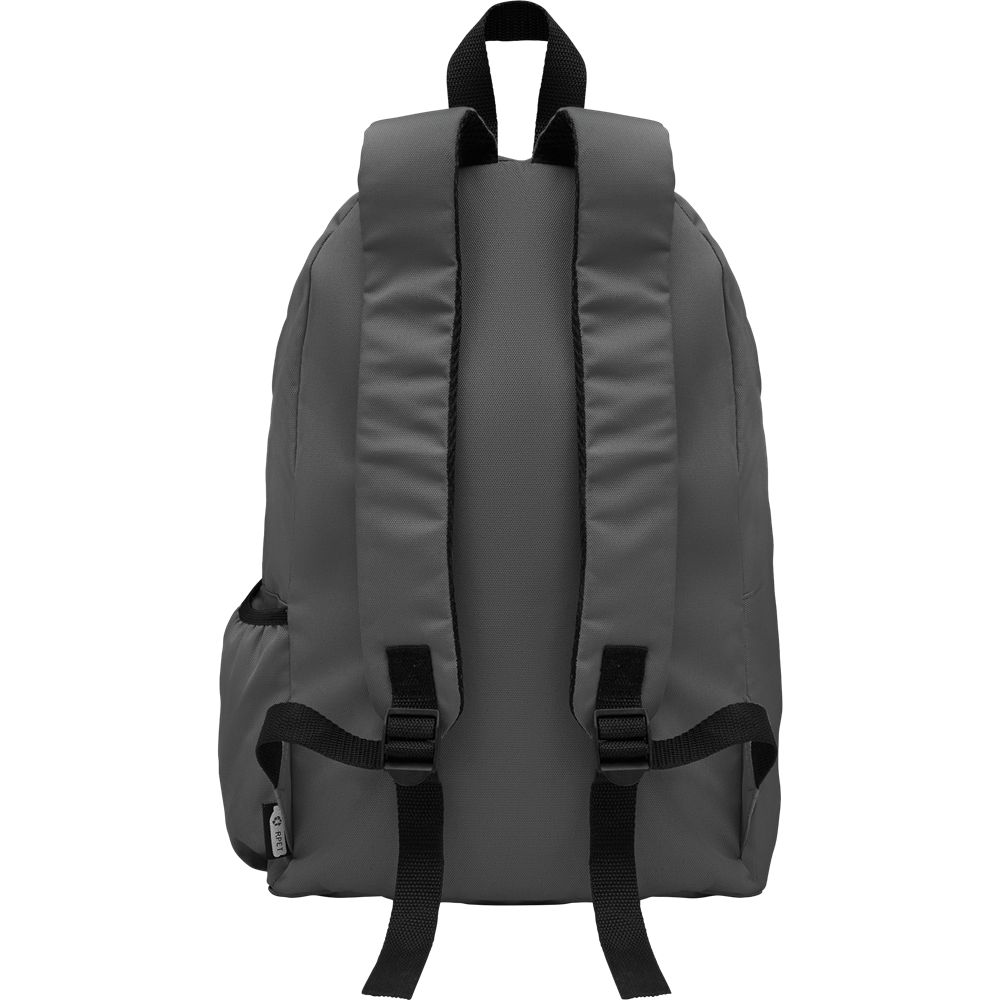 RPET Backpack with Bottle Pocket_STONE GREY_DETAILEDIMAGE_front_2