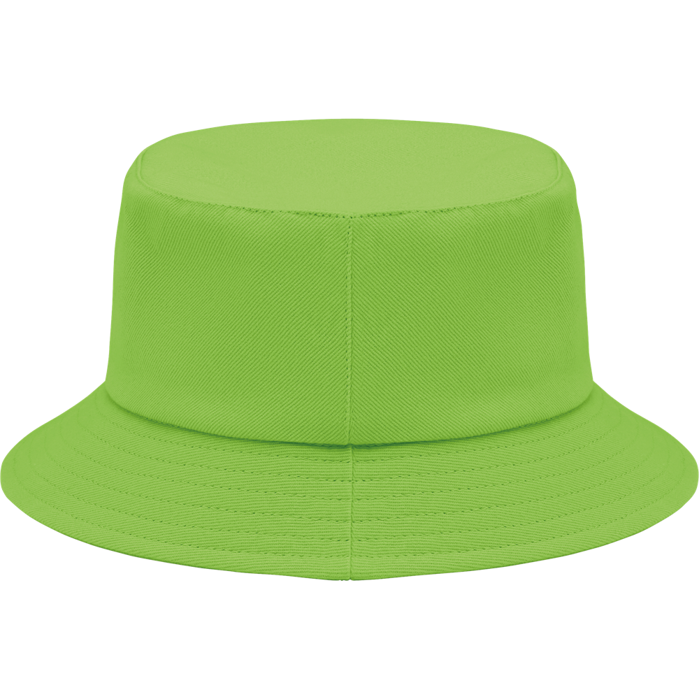 Brushed Cotton Bucket Sun Hat_LIME_back
