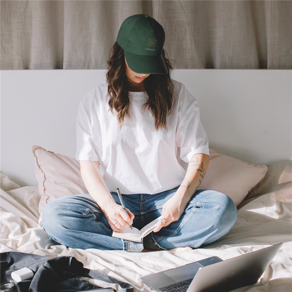 5-Panel Heavy Cotton Baseball Cap_DARK GREEN_DETAILEDIMAGE_back_1