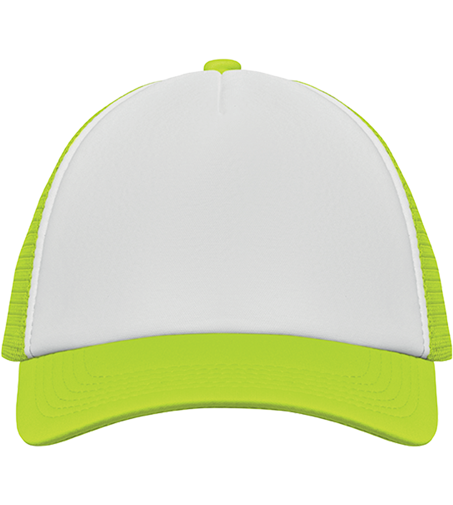 5-Panel Mesh Cap_WHITE/NEON YELLOW_front