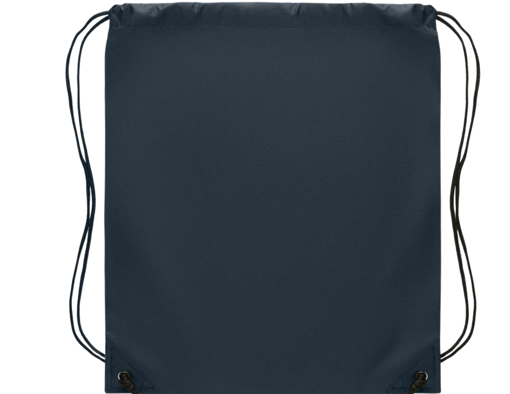 190T Polyester Drawstring Bag_FRENCH NAVY_back