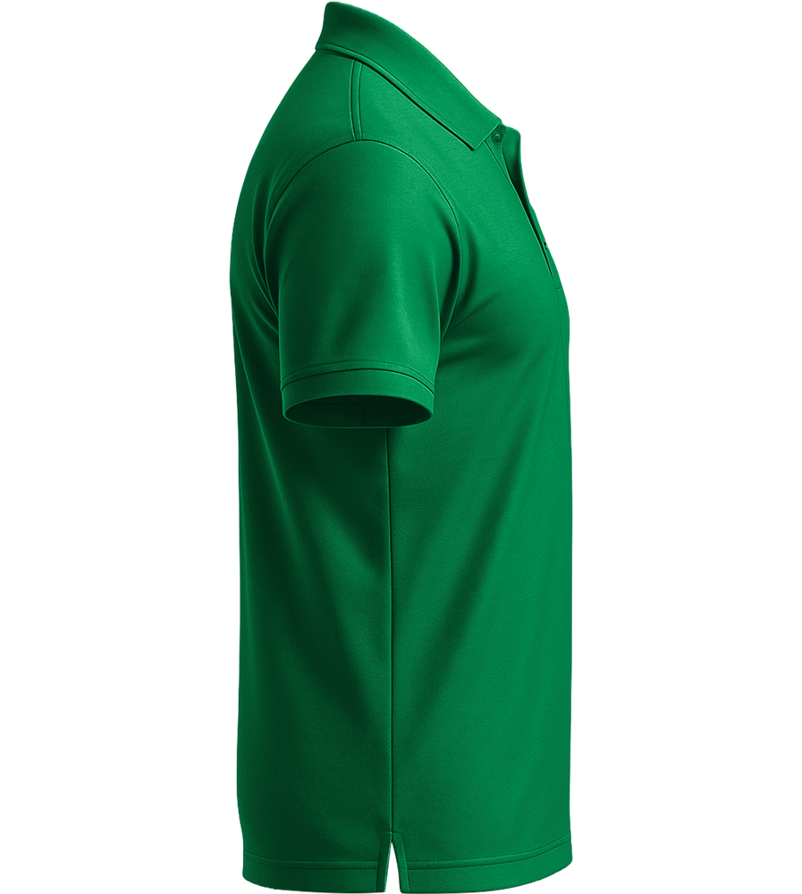 Premium essential men's polo shirt_MEADOW GREEN_right