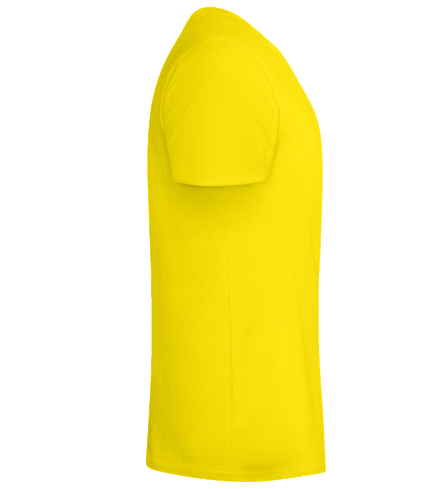 Basic men's fitted t-shirt_YELLOW_right