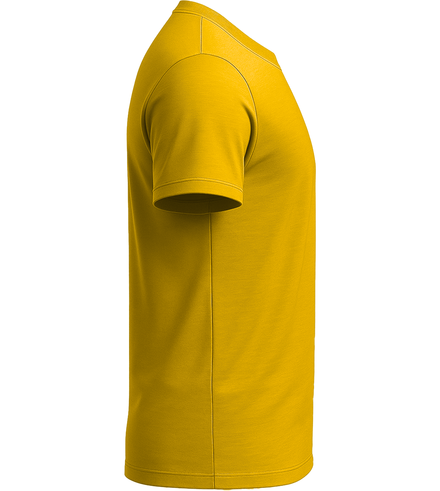 Basic men's fitted t-shirt_YELLOW_right