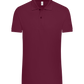 Premium men's polo shirt BORDEAUX front