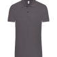 Premium men's polo shirt DARK GRAY front