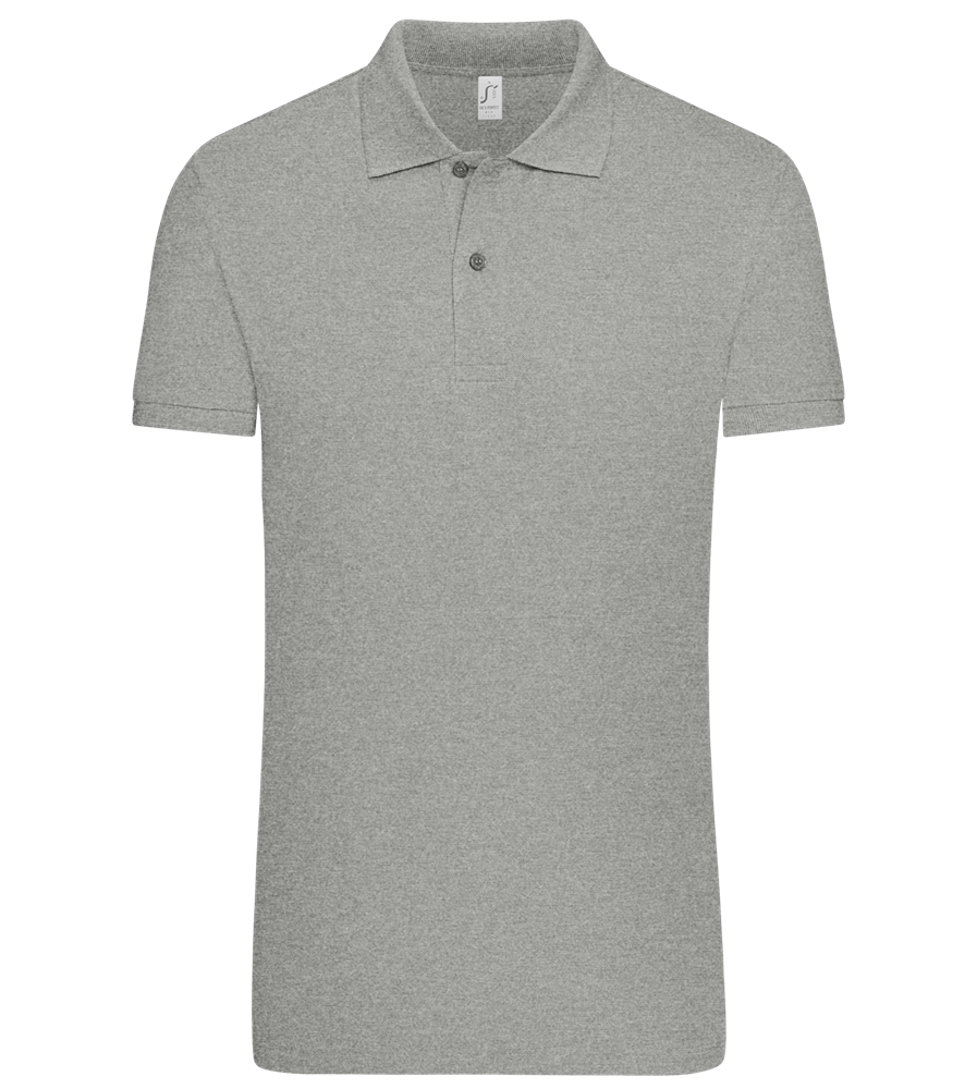 Premium men's polo shirt ORION GREY II front