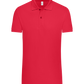 Premium men's polo shirt RED front