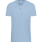 Premium men's polo shirt STONE SKY front
