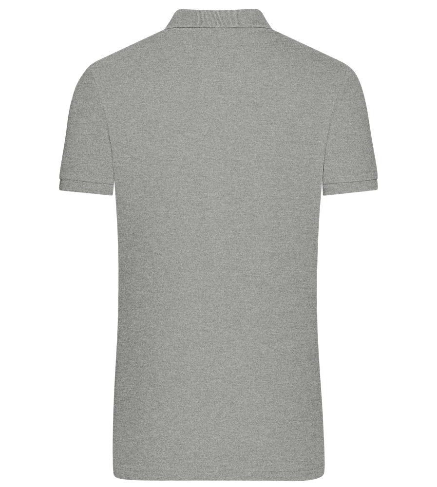 Premium men's polo shirt ORION GREY II back
