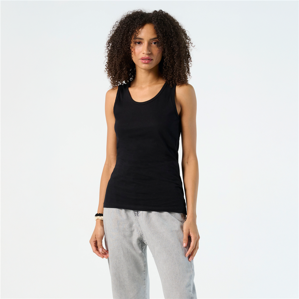 Premium women's tank top_DEEP BLACK_DETAILEDIMAGE_back_1