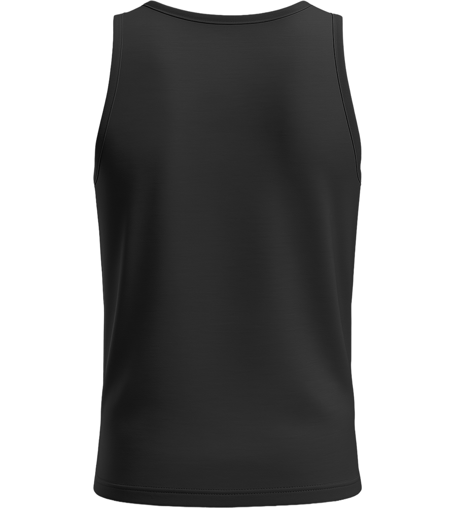 Basic men's tank top_DEEP BLACK_back