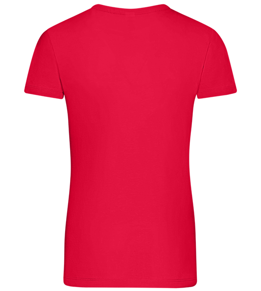 Super Mom Logo Design - Comfort women's t-shirt_RED_back