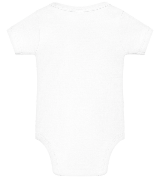 Catmask Design - Baby bodysuit WHITE back