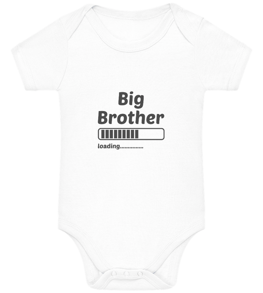 Big Brother Loading Design - Baby bodysuit WHITE front