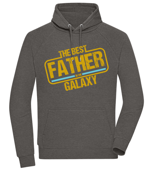 The Best Father In The Galaxy Design - Comfort unisex hoodie CHARCOAL CHIN front