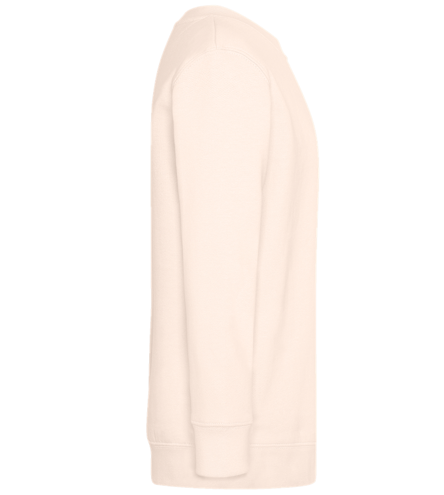 Floral Peace Sign - Comfort Kids Sweater_LIGHT PEACH ROSE_right