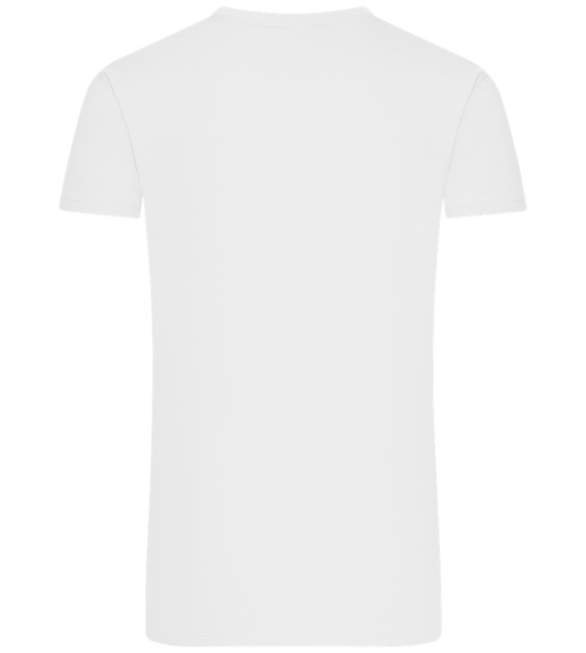 Whiskey Glass Design - Premium men's t-shirt WHITE back