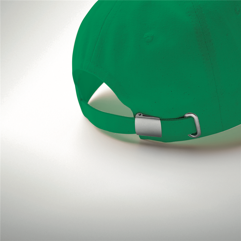 5-Panel Organic Cotton Baseball Cap_GREEN_DETAILEDIMAGE_back_4