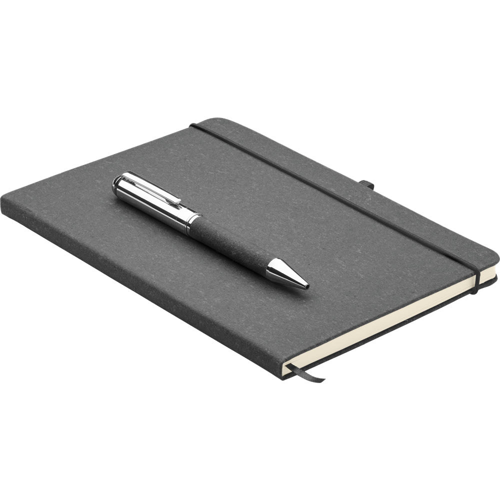 A5 Recycled Leather Notebook Set_BLACK_DETAILEDIMAGE_front_5