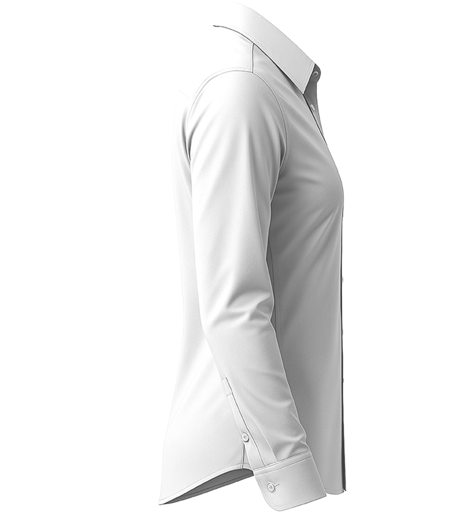 Comfort women's long sleeve stretch dress shirt_WHITE_right