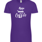 Mama Needs Coffee Design - Premium women's t-shirt_DARK PURPLE_front