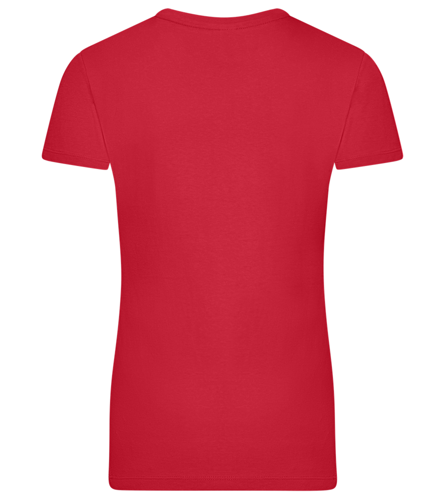 Mama Needs Coffee Design - Premium women's t-shirt_RED_back