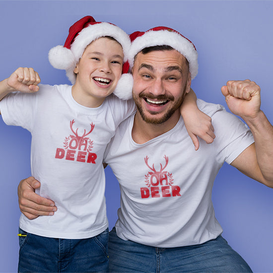 Personalized clothing with Christmas designs