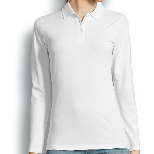 Premium Women´s long sleeve polo shirt