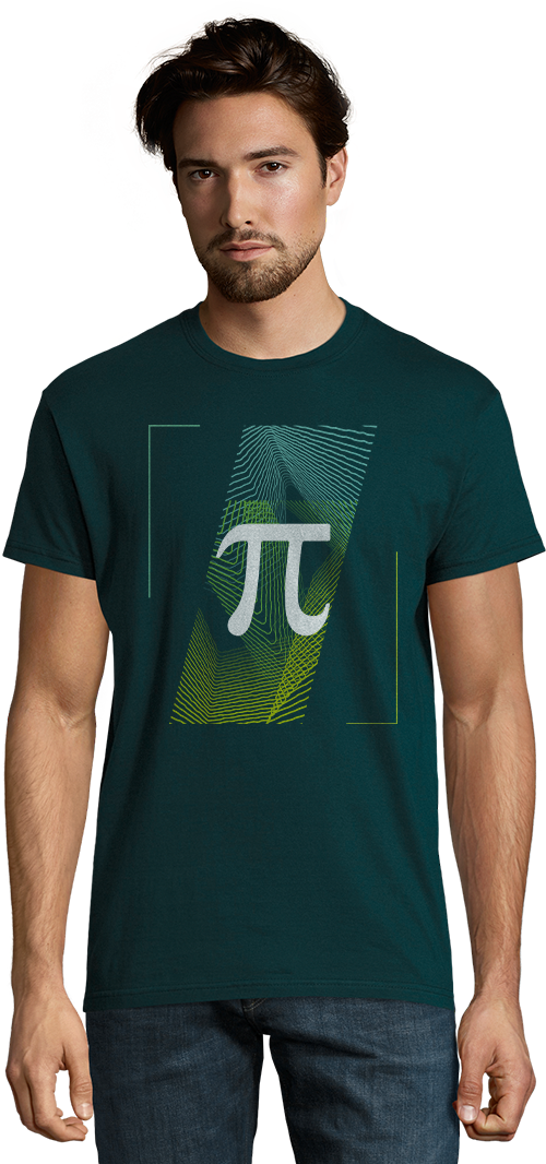 Pi Symbool Design - Heren t-shirt (Premium)