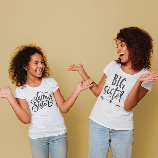 Personalized clothing with big sister designs 