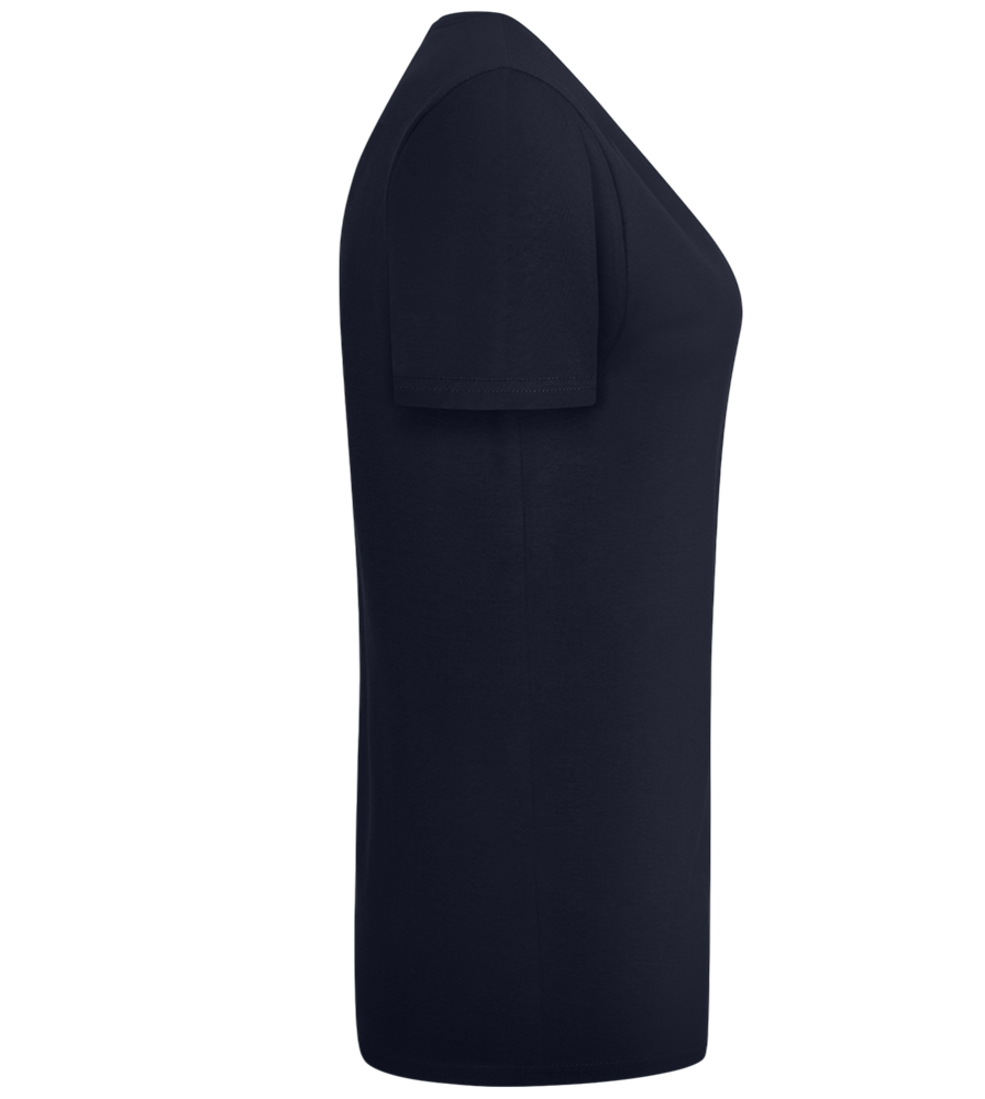 Palm Tree Paradise Design - Comfort women's fitted t-shirt_FRENCH NAVY_right