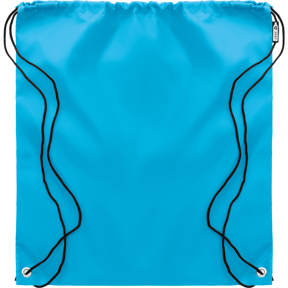 Eco-Friendly RPET Drawstring Bag_TURQUOISE_DETAILEDIMAGE_front_2