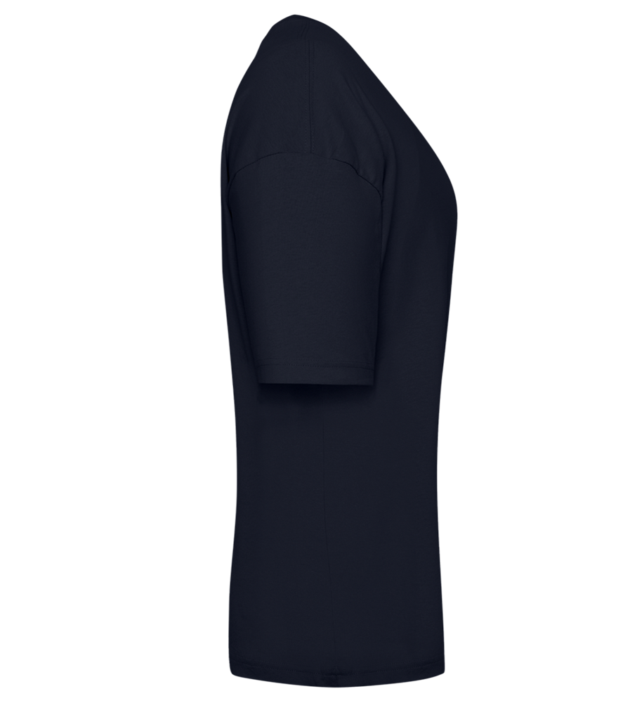 Realistic Cat Design - Premium women's oversized t-shirt_FRENCH NAVY_right