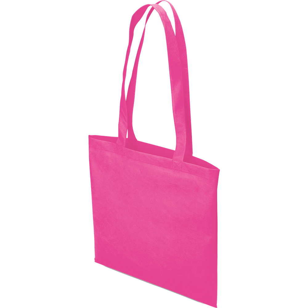 Nonwoven Shopping Bag with Long Handles_FUCHSIA_DETAILEDIMAGE_front_2