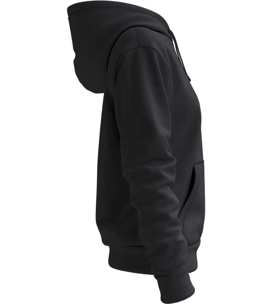 Premium women's zip hoodie_BLACK_right