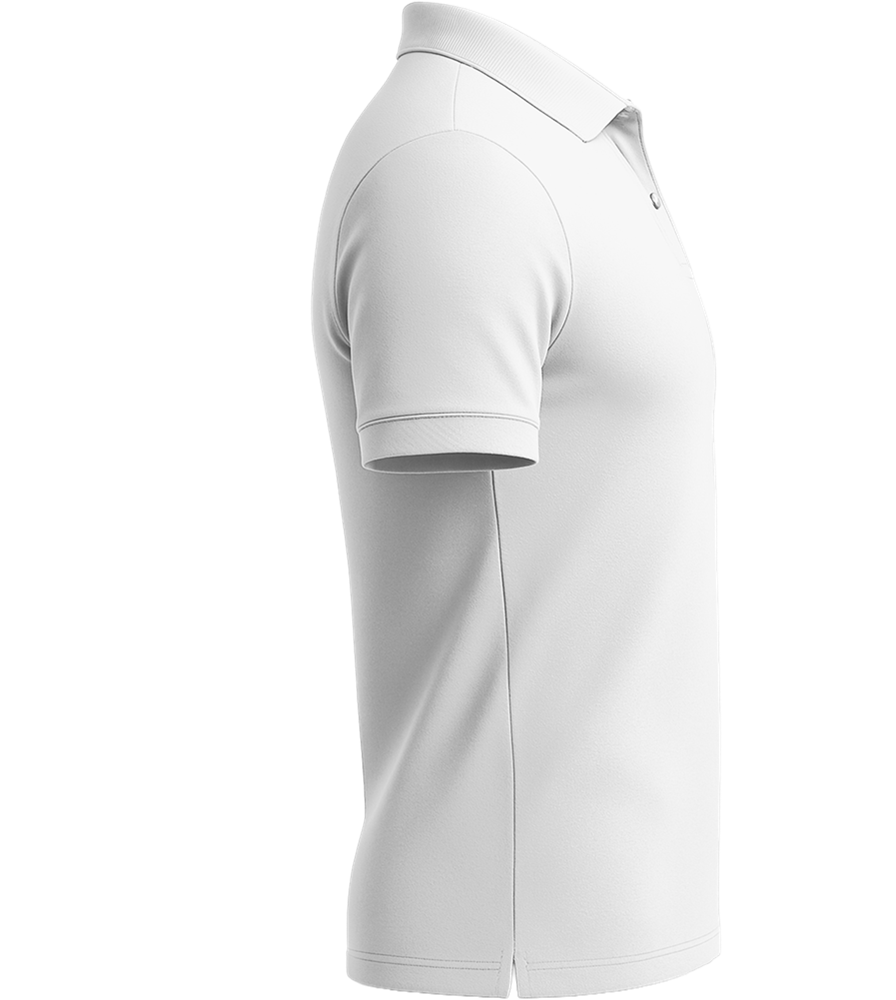 Love is Love Colored Hearts Design - Comfort men's polo shirt_WHITE_right